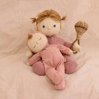 Olli Ella Moppet Dozy Dinkum doll in soft peach outfit
