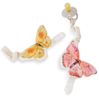 butterfly sensory dummy clip baby toy set