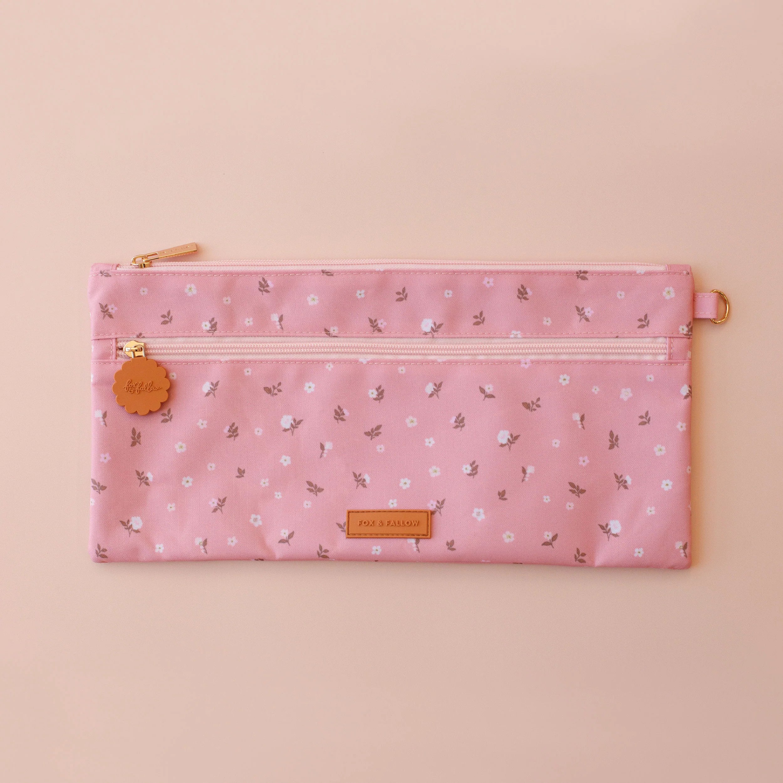 Dusty Roses Large Pencil Case - Fox & Fallow
