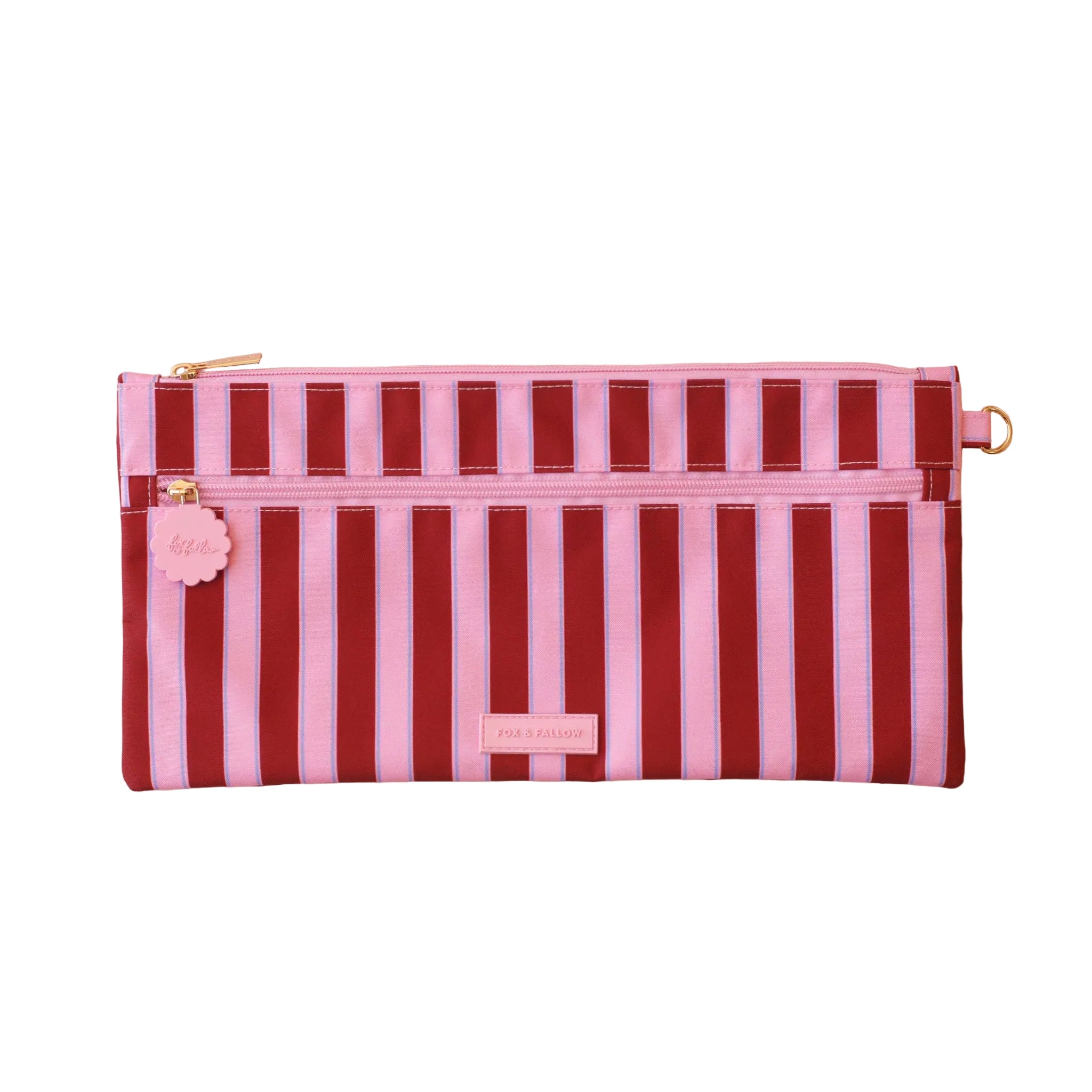 Pencil Case | Burgundy Stripe