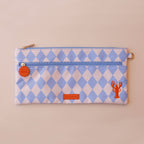 Blue Diamonds Large Pencil Case - Fox & Fallow
