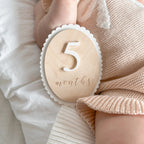 Scallop Baby Milestone Plaque Set - Blossom & Pear