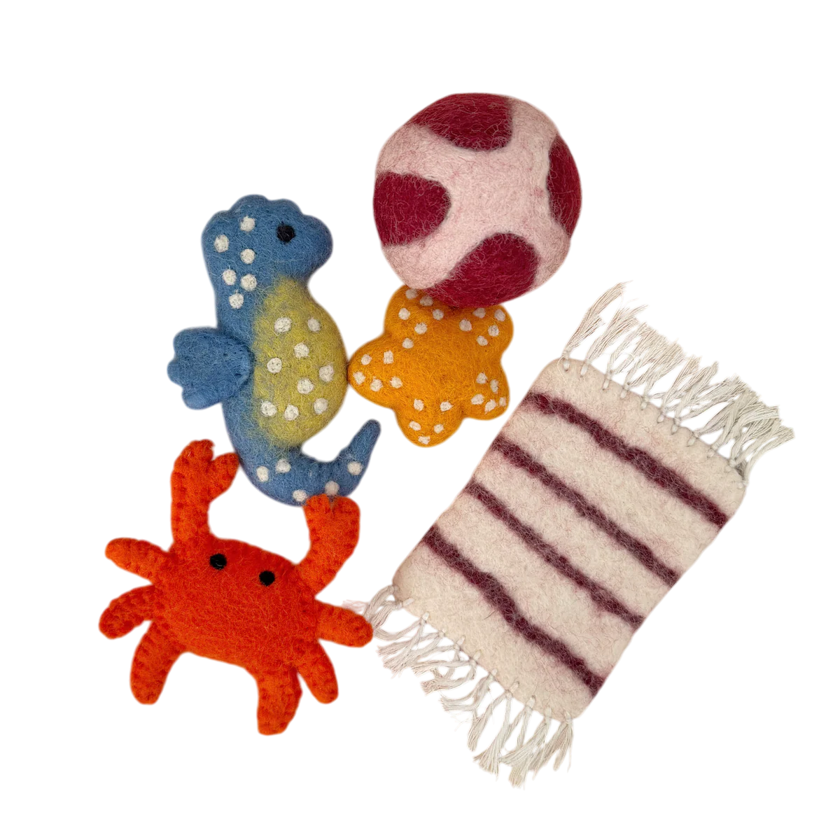 Beach Felt Play Mat & Accessories Bundle - Playtisserie