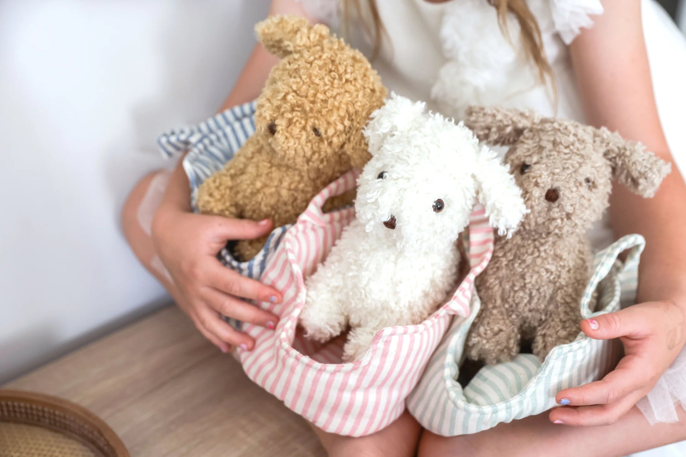 Marshmallow Puppy & Carrier Set - Alimrose