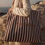 Extra large canvas tote bag for beach travel and everyday use
