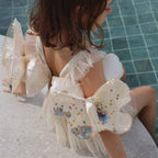 Cotton Candy Glitter Inflatable Arm Floatie Bands - Sunnylife