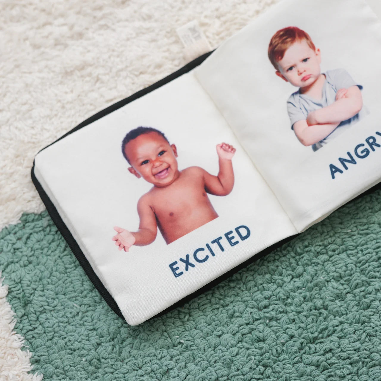 Emotions sensory cloth book for babies