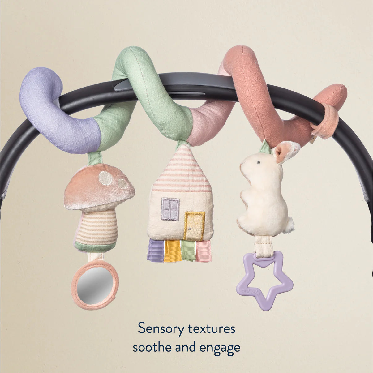 Pastel Pram + Car Seat Activity Toy - Itzy Ritzy