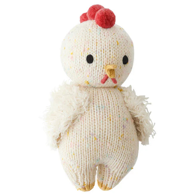 Baby Chicken hand-knit doll by Cuddle + Kind
