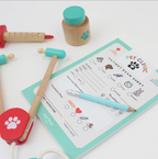 Pet Clinic Tiny Town Pretend Play Notepad - Inklings Paperie