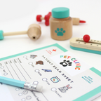 Pet Clinic Tiny Town Pretend Play Notepad - Inklings Paperie
