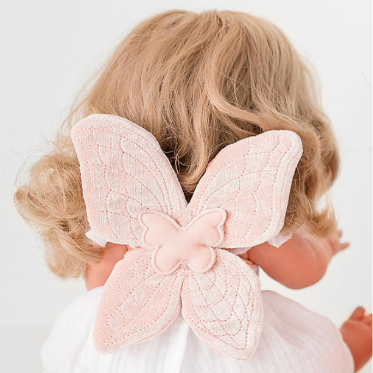 Ballet Pink Velvet Dolls Fairy Wings - Nicci & Lu