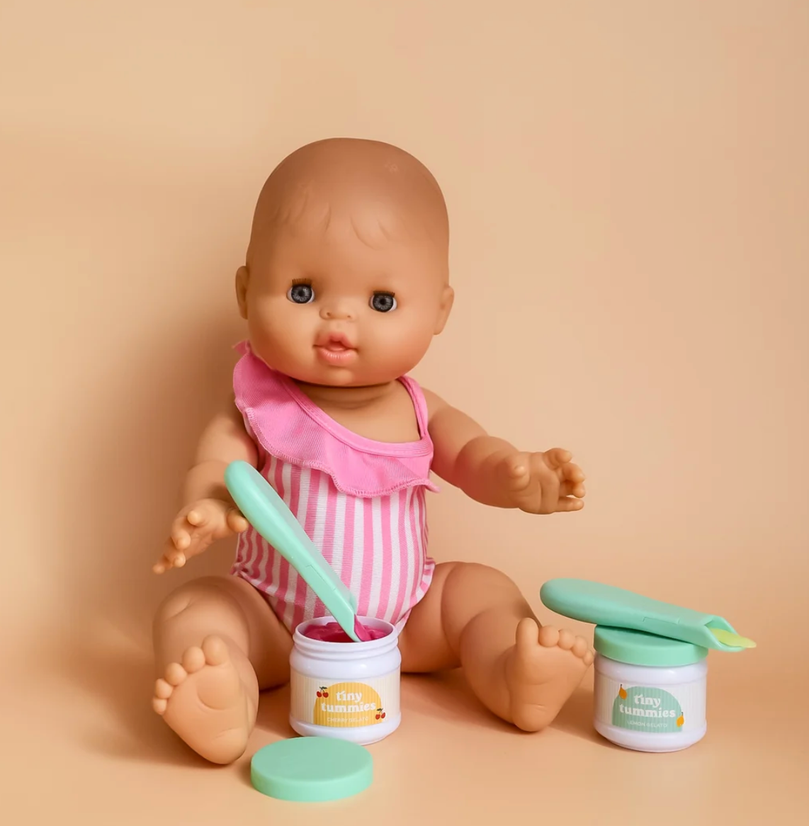Lemon Sorbet & Cherry Gelato Pack Tiny Tummies Doll Food - Tiny Harlow