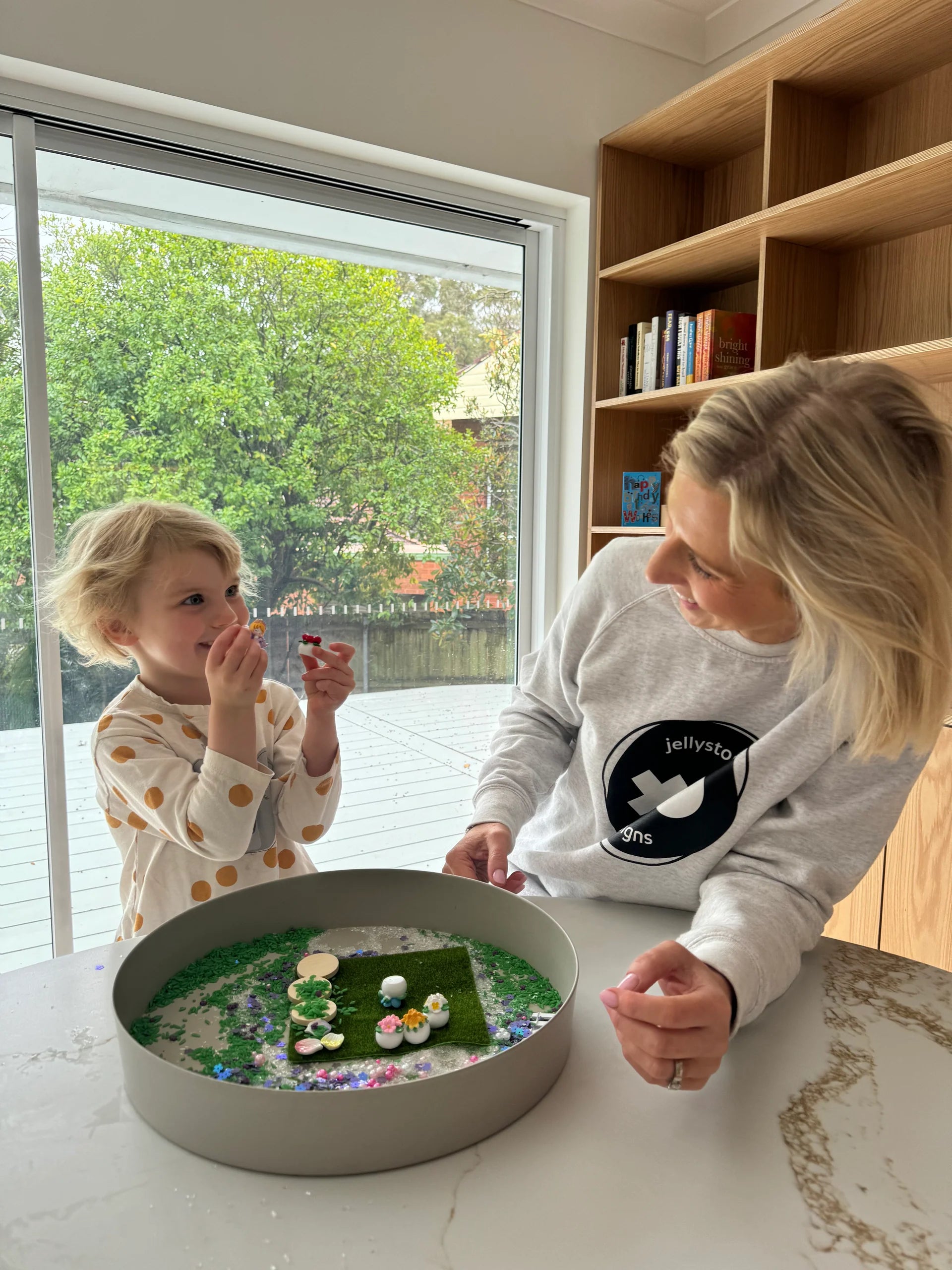 Jellystone Designs fairy sensory tray play kit for creative imaginative play