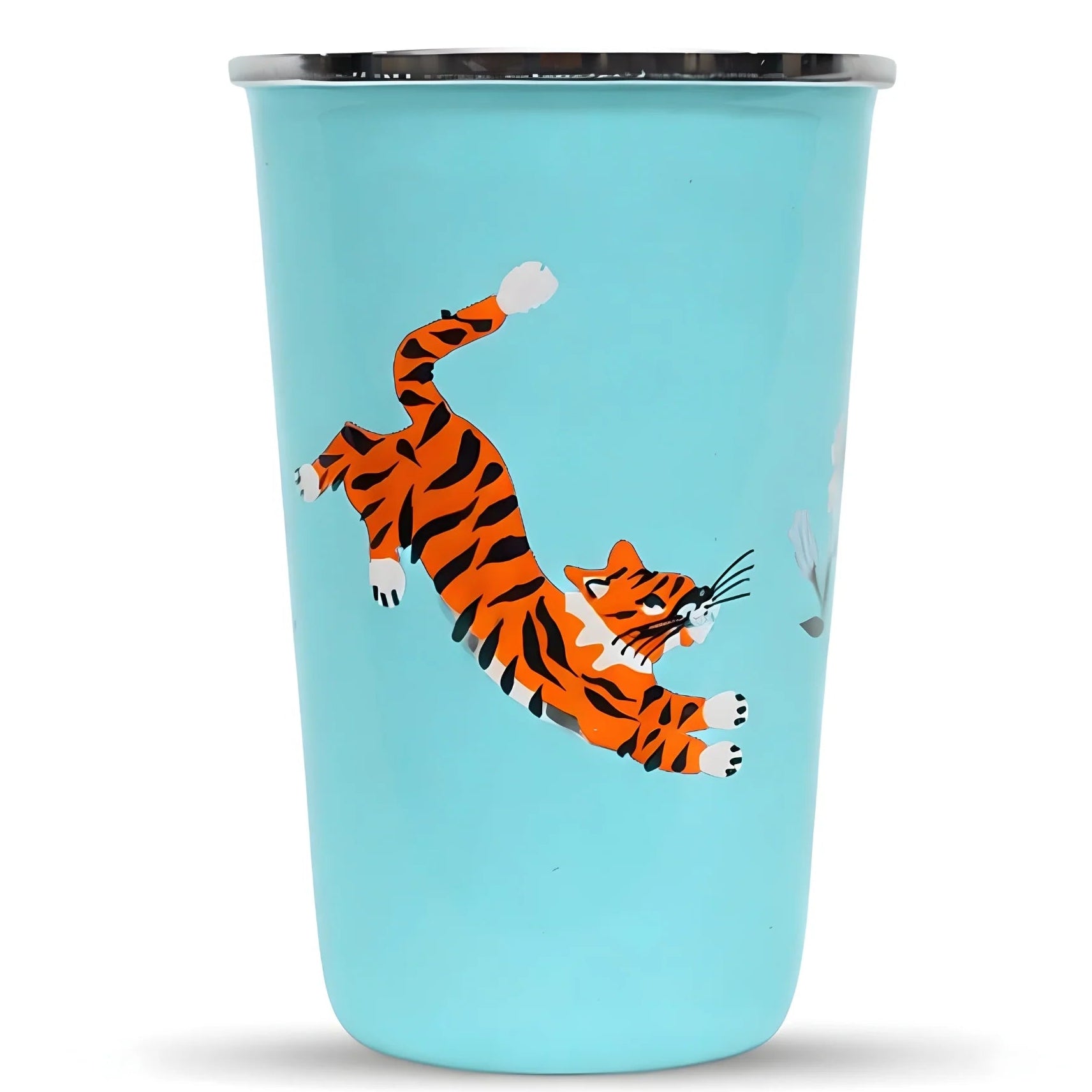 blue tiger design stainless steel tumbler for camping from picnic folk