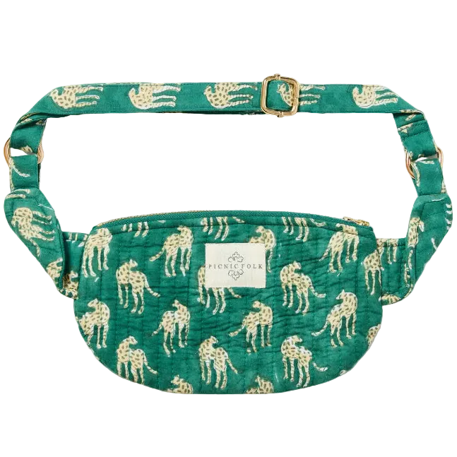 cheetah pattern picnic folk kids crossbody bags for adventures