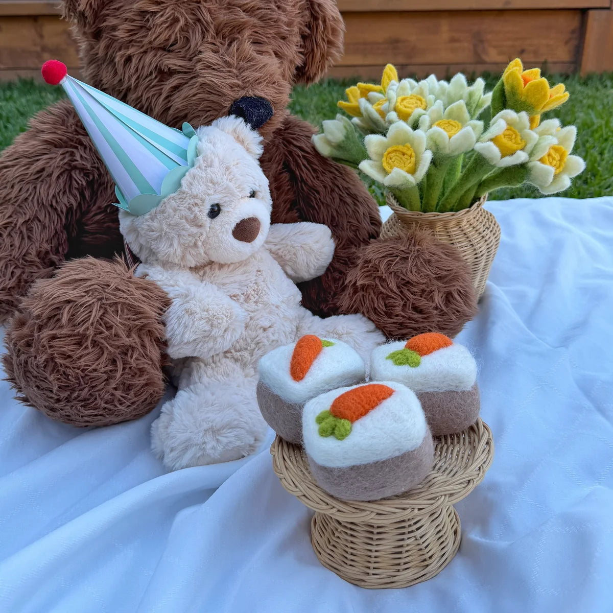 Felt Carrot Cake - Playtisserie