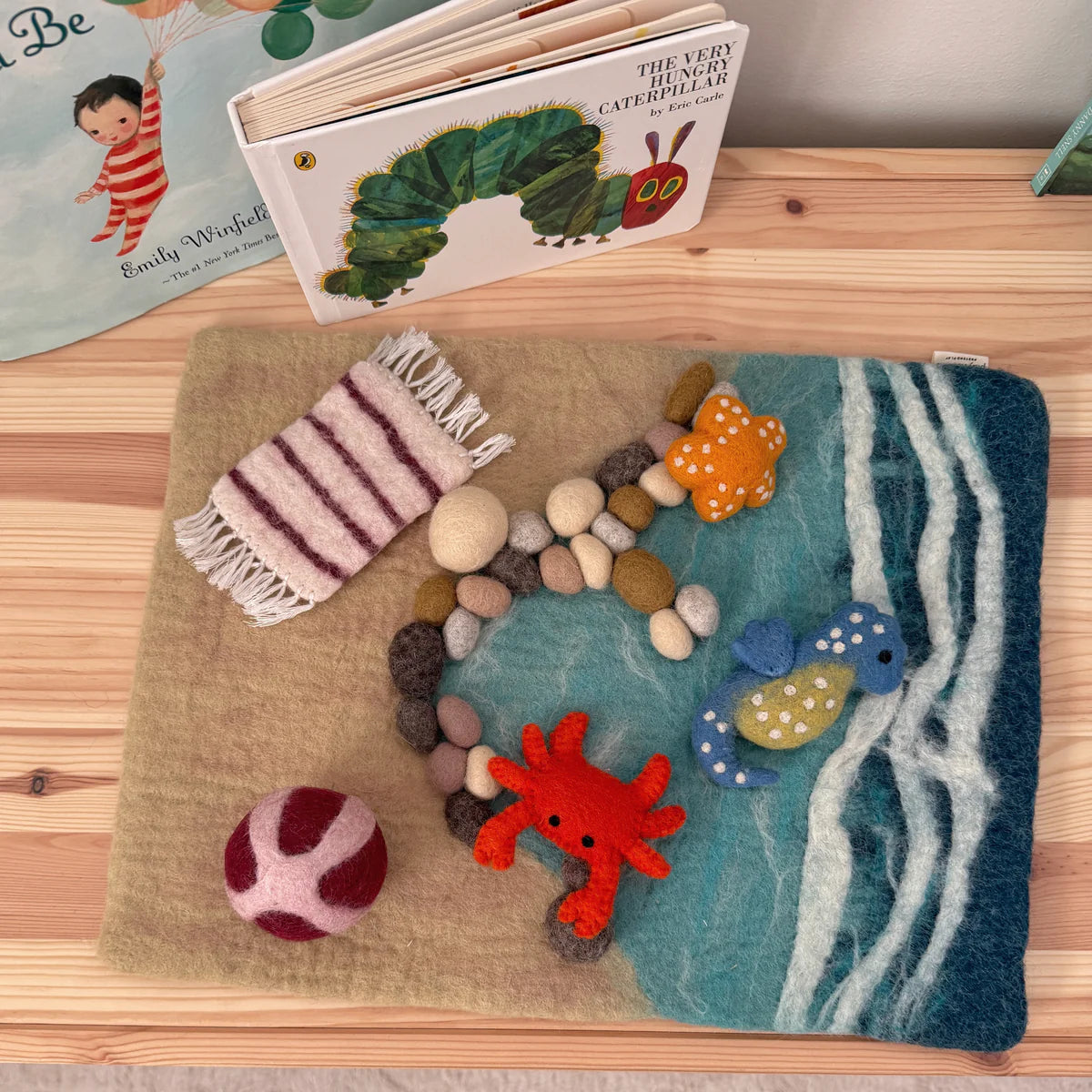 Beach Felt Play Mat & Accessories Bundle - Playtisserie