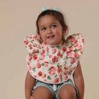 Strawberry Frill Snuggle Bib - Snuggly Hunny