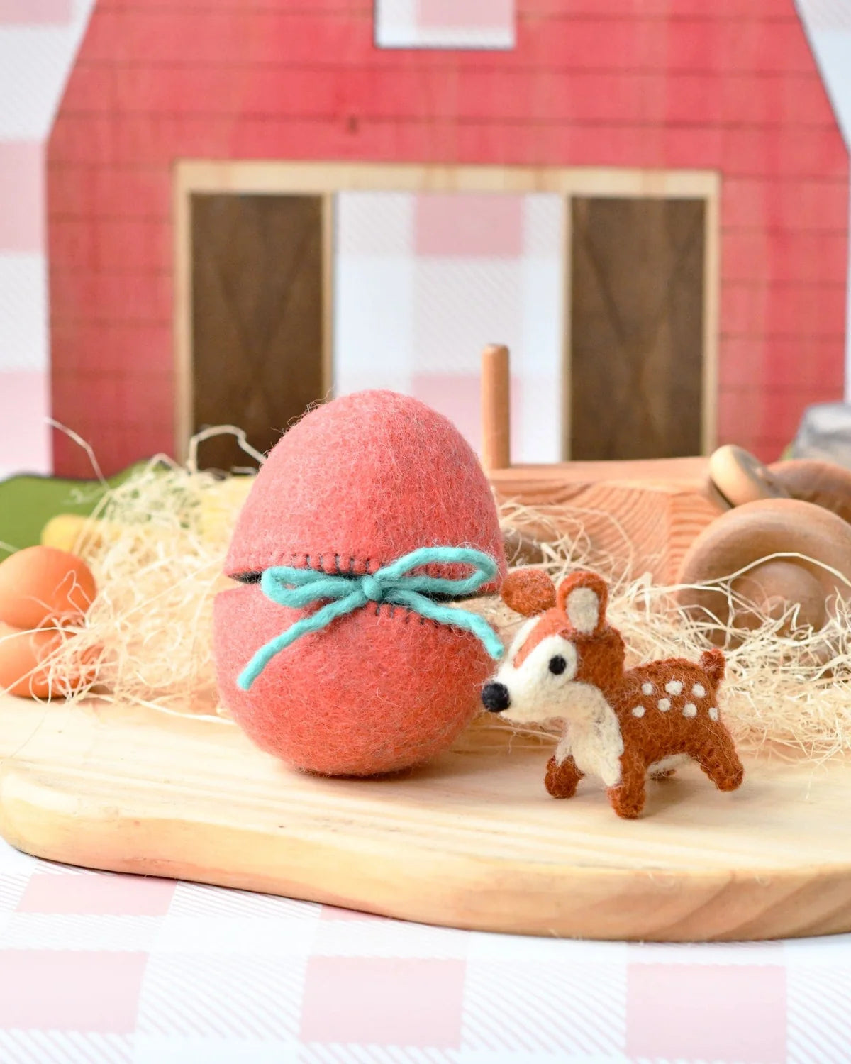 Deer Felt Surprise Egg - Tara Treasures