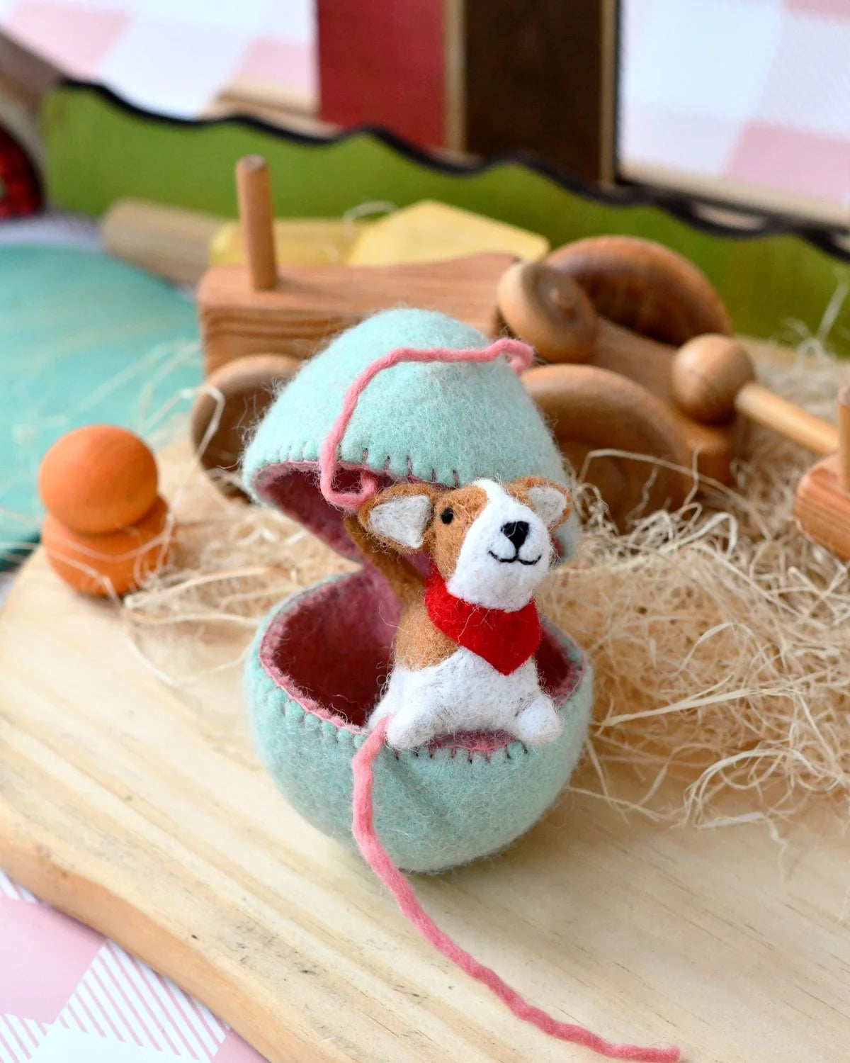 Corgi Puppy Felt Surprise Egg - Tara Treasures