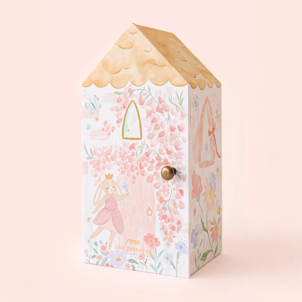 Tiny Rose princess doll with floral Tiny Home