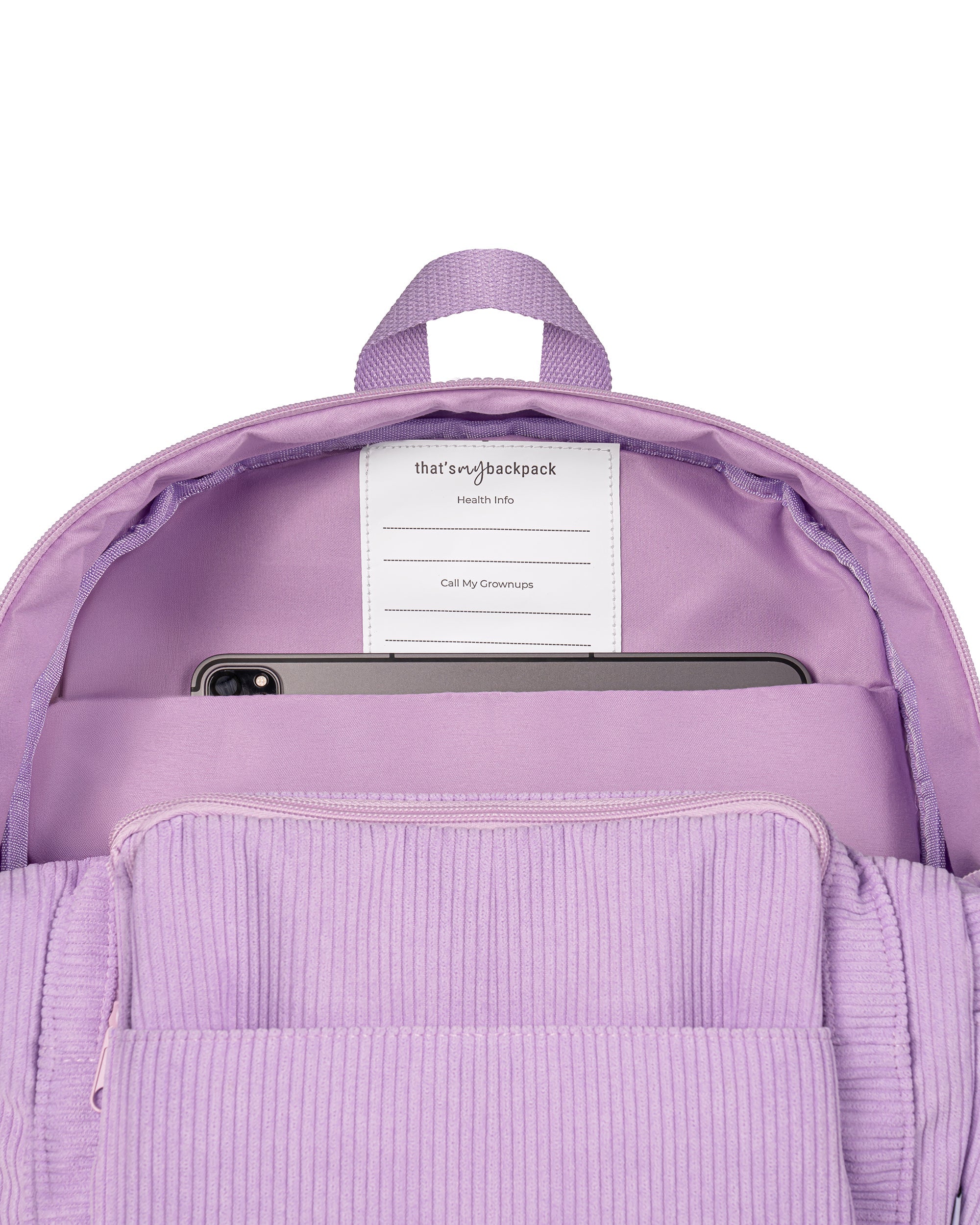 Corduroy Backpack | Lilac