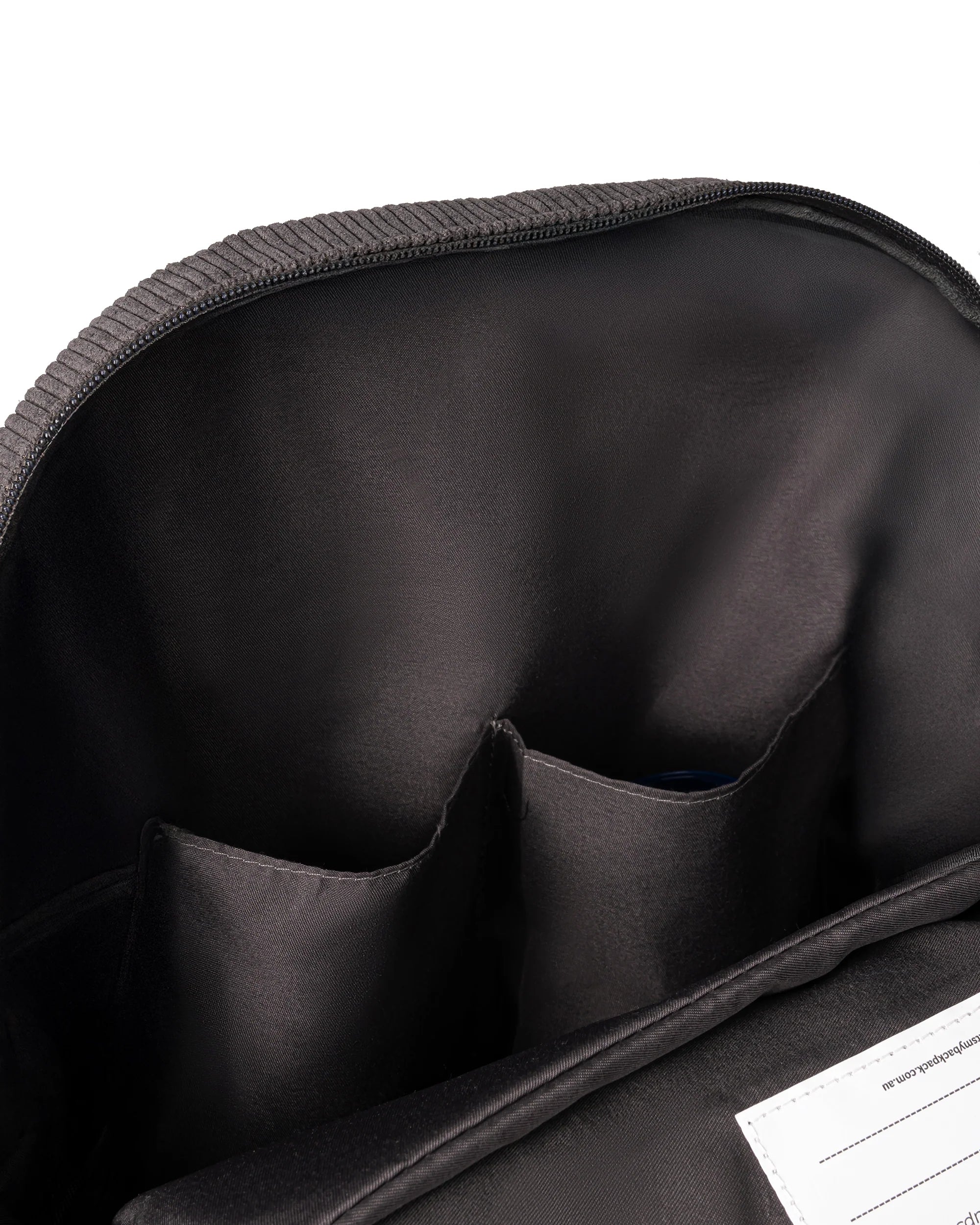 Corduroy Backpack | Charcoal