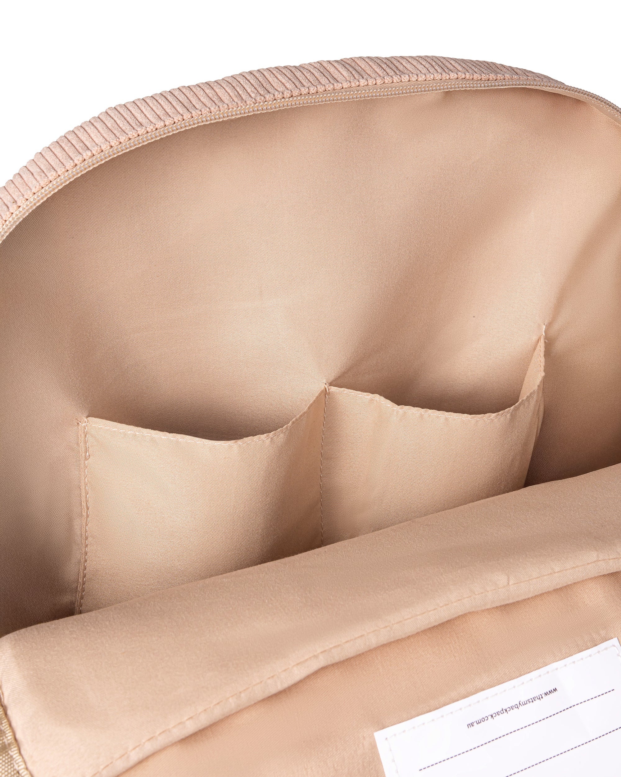 Corduroy Backpack | Latte