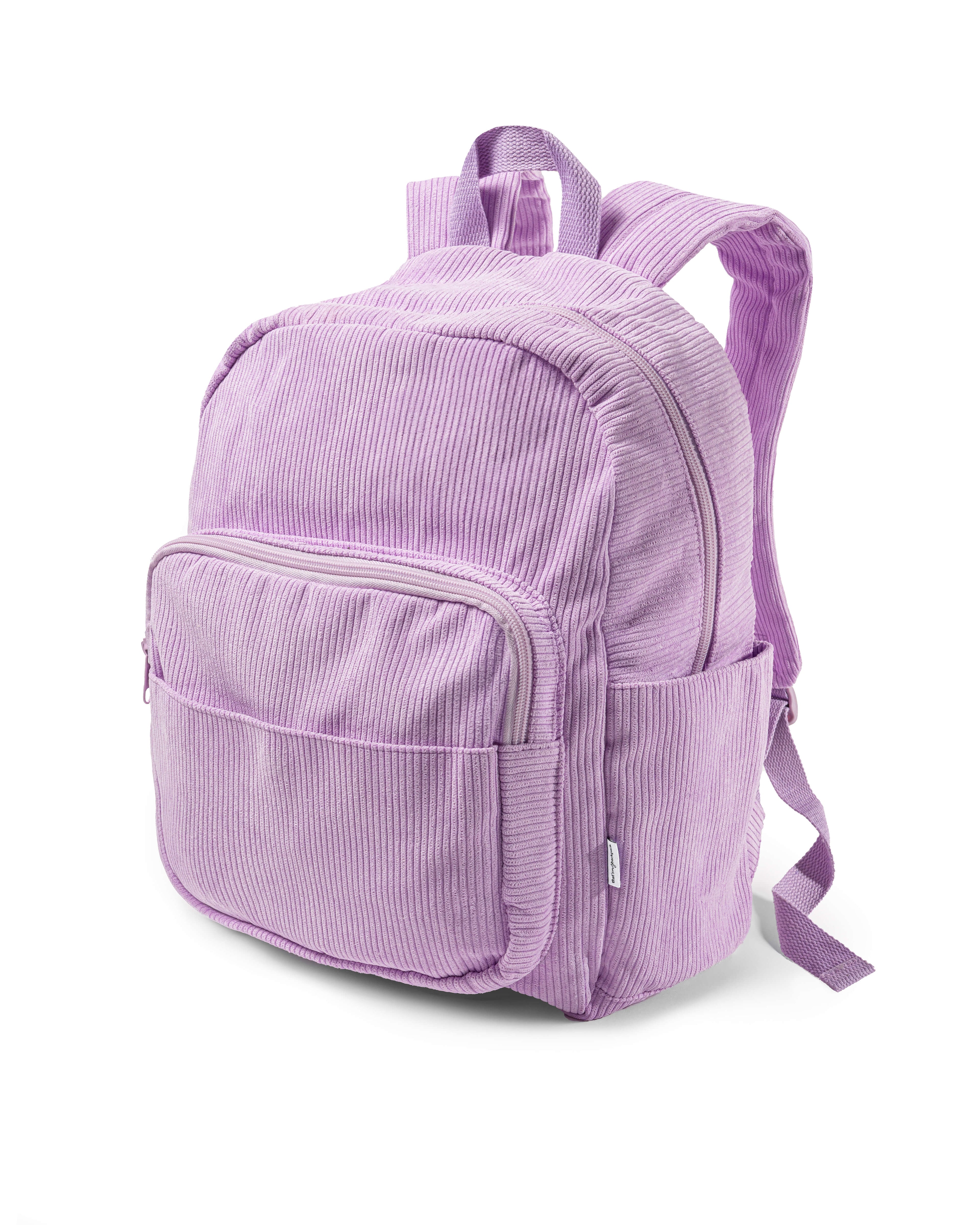 brandy melville pink canvas mini backpack Lilac Corduroy Backpack