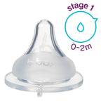 b.box anti-colic baby bottle teat stage 1 made from soft silicone