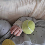 Baby sensory tennis rattle set for tummy time play