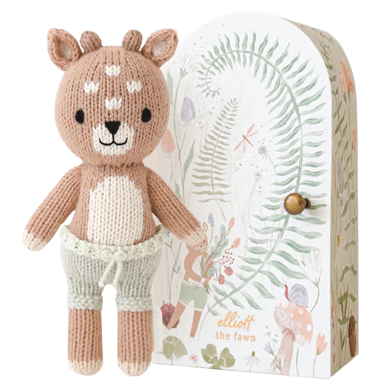 Tiny Elliott the Fawn doll by Cuddle + Kind