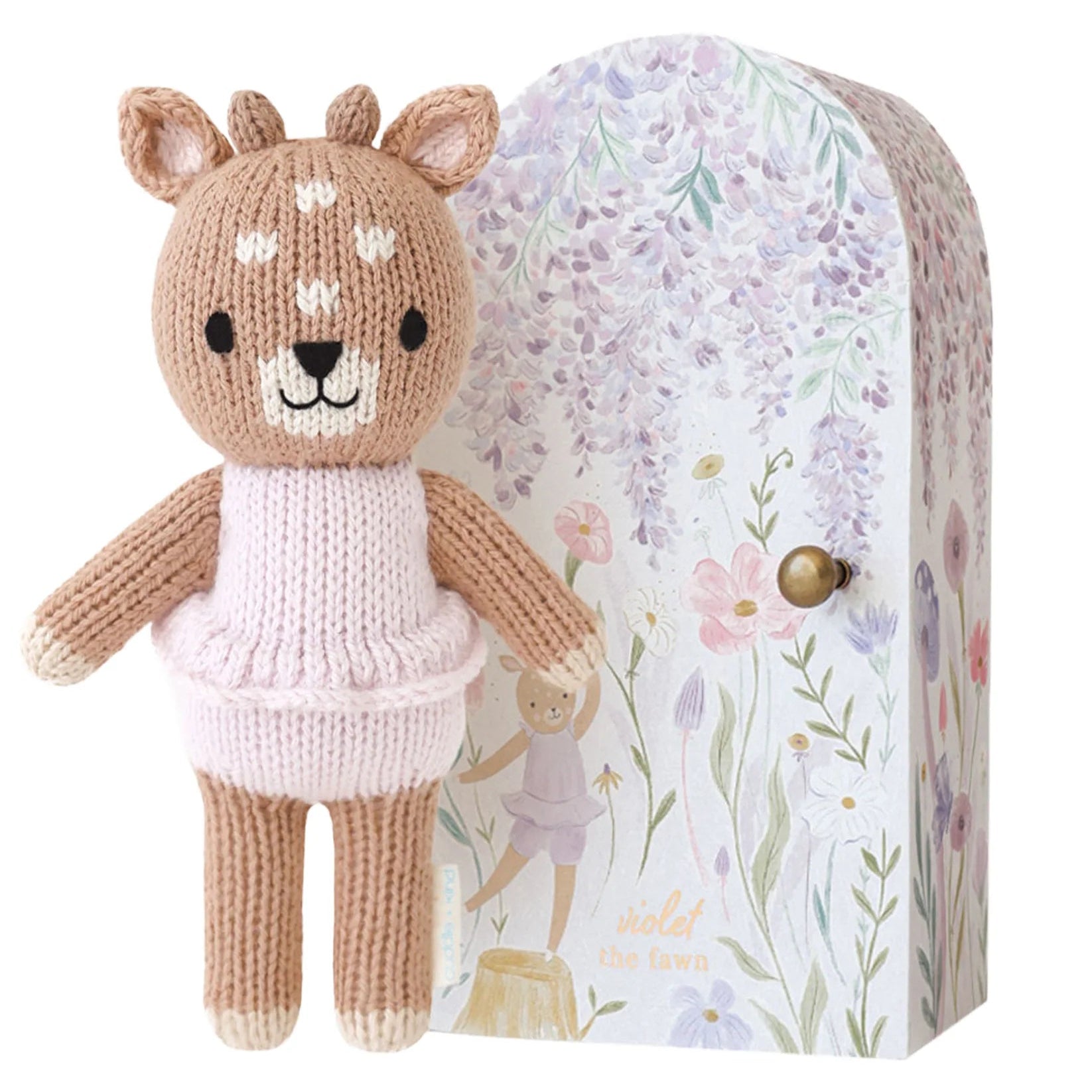 Tiny Violet the Fawn doll by Cuddle + Kind