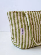 Pistachio Quilted Baby Bag - Mosey Me