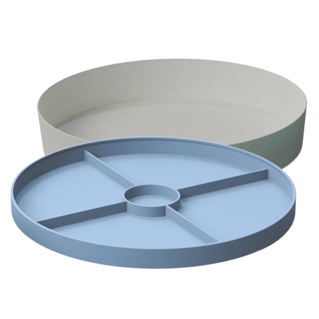 2-in-1 Soft Blue Sensory & Messy Play Tray - Jellystone Designs