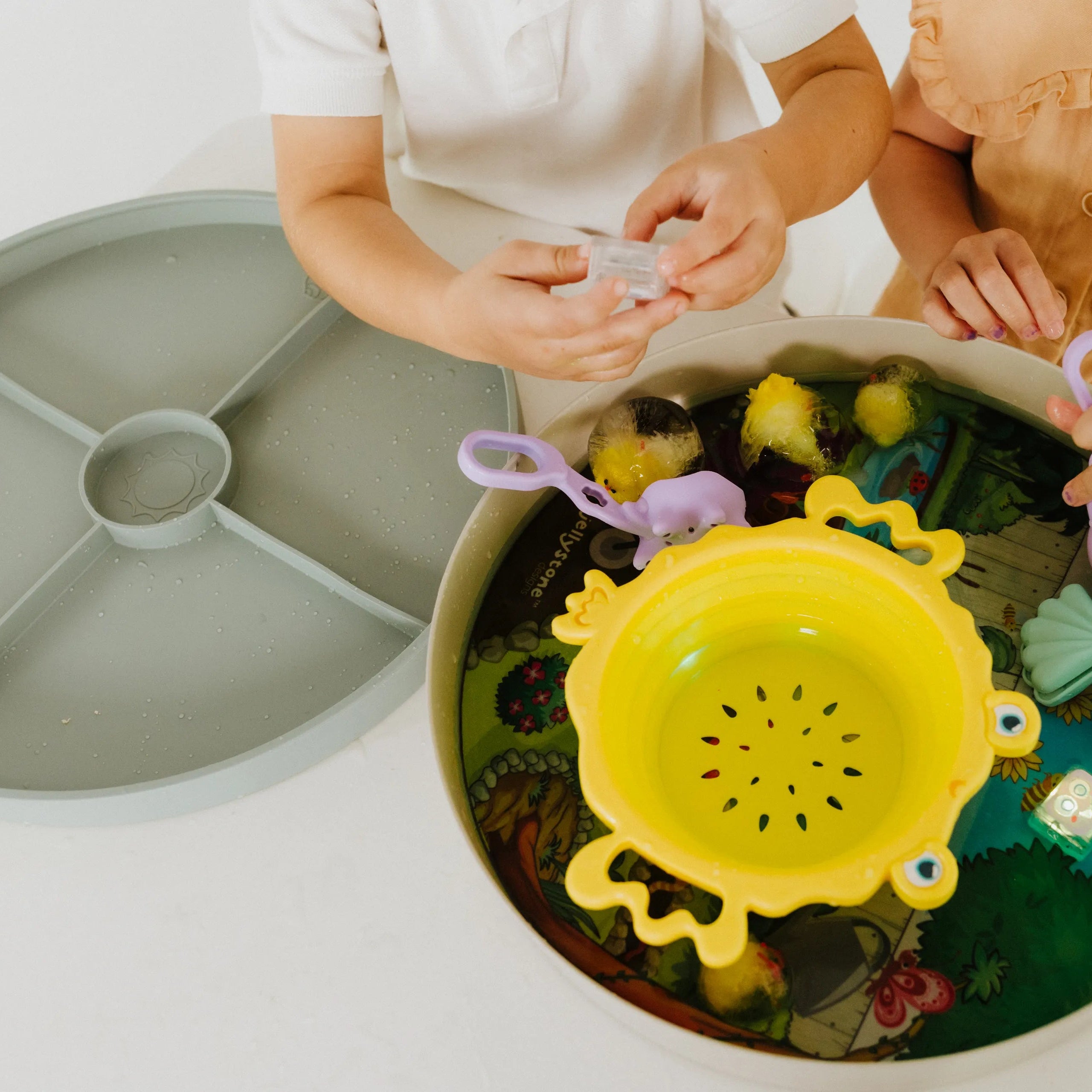 2-in-1 Sage Sensory & Messy Play Tray by Jellystone Designs
