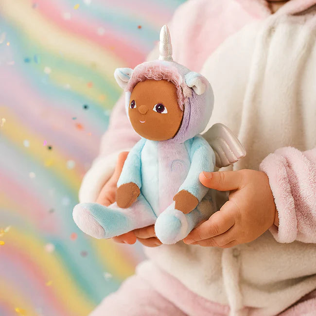 Uli Unicorn Rainbow Dinky Dinkum Doll - Olli Ella