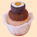 Cream Egg Easter Felt Muffin - Juni Moon