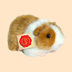 Light Brown/White Guinea Pig Plush Toy - Teddy Hermann