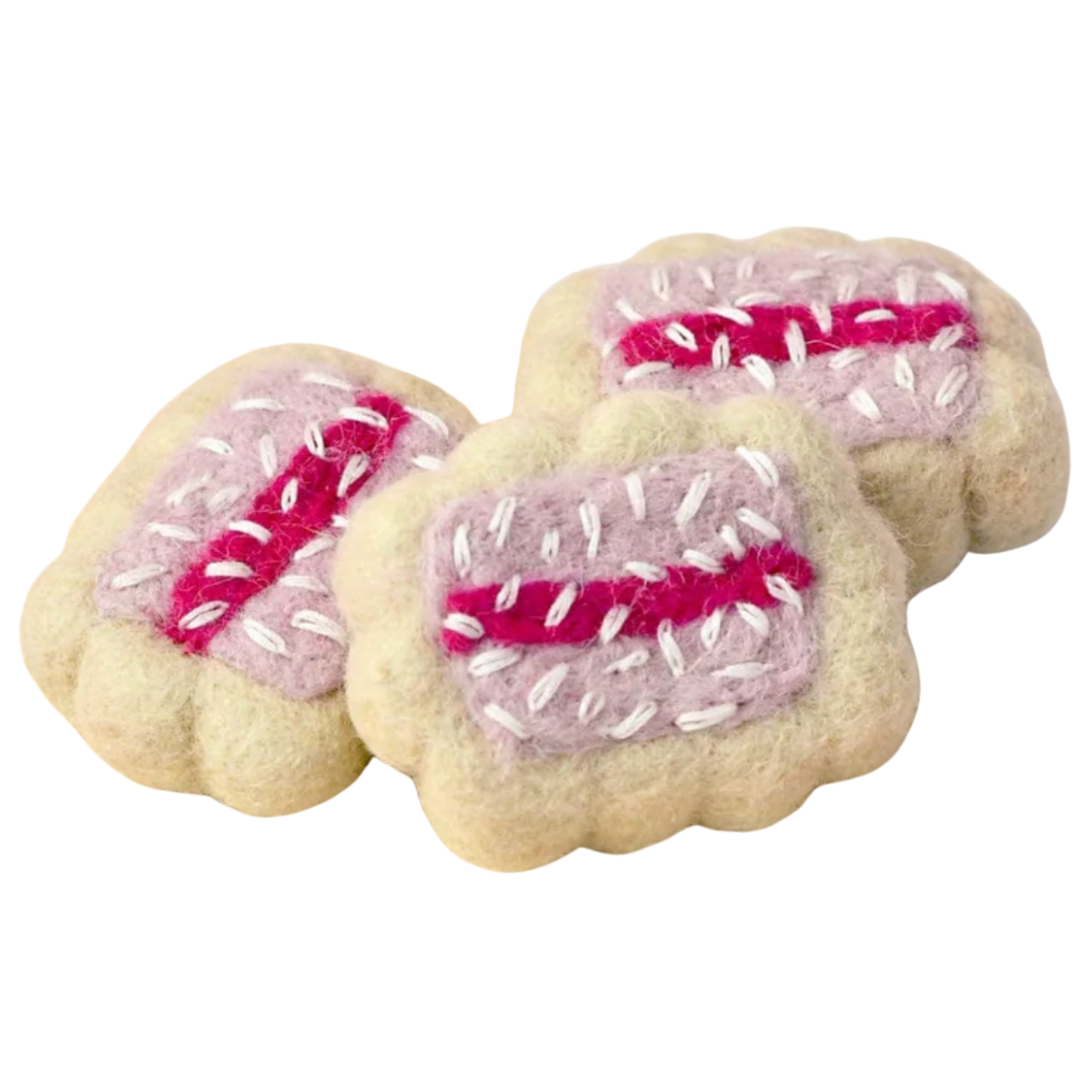Iced Vovo Biscuits (Set of 3) Felt Food - Tara Treasures