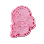 stock image of playdough/clay stamp and cutter. Eco-friendly sensory play tool by brand playsense perfect for creative and imaginative play. can also be used for cookies and baking. pictured is mermaid