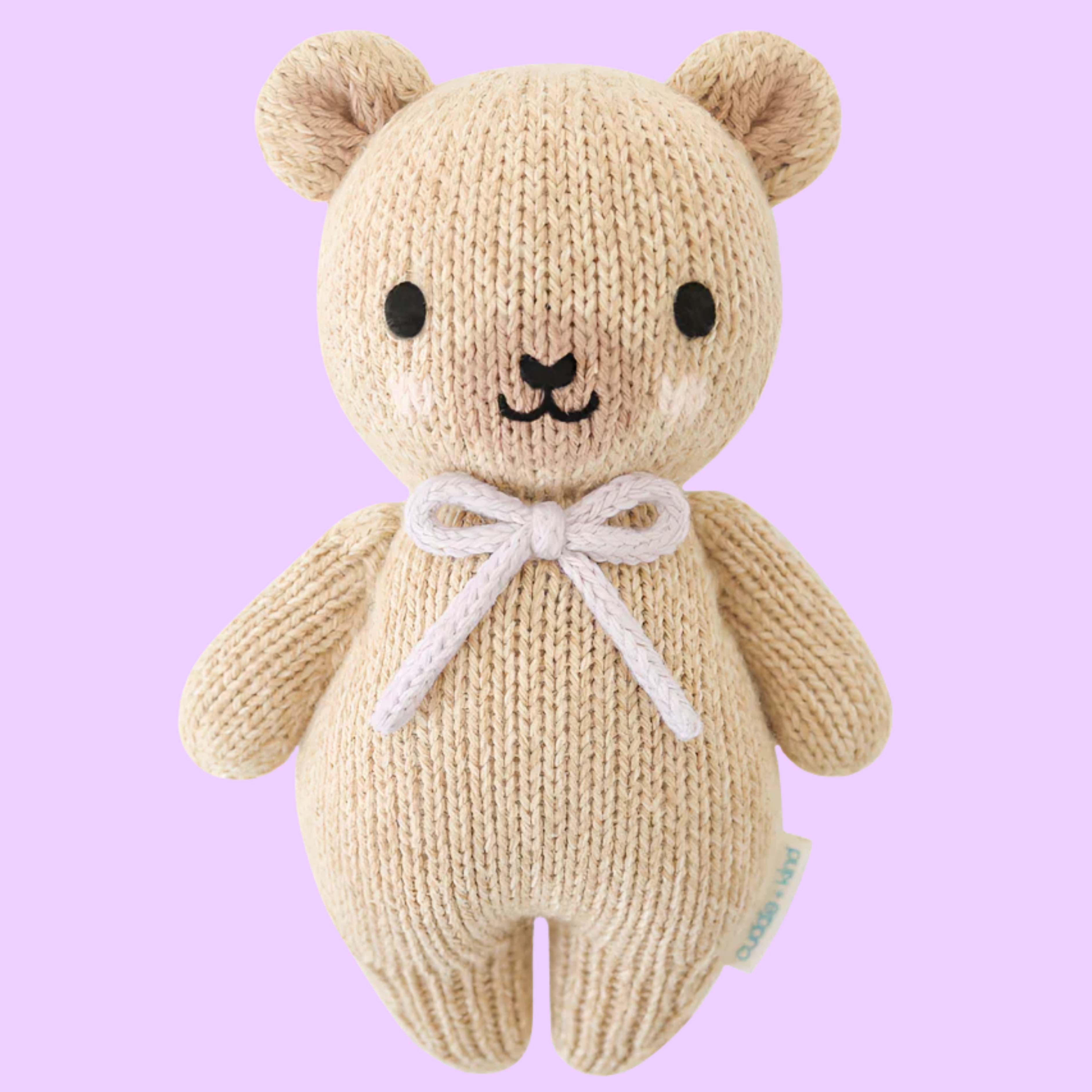 Baby Honey Bear (lavender bow) - Cuddle+Kind