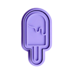 stock image of playdough/clay stamp and cutter. Eco-friendly sensory play tool by brand playsense perfect for creative and imaginative play. can also be used for cookies and baking. pictured is popsicle