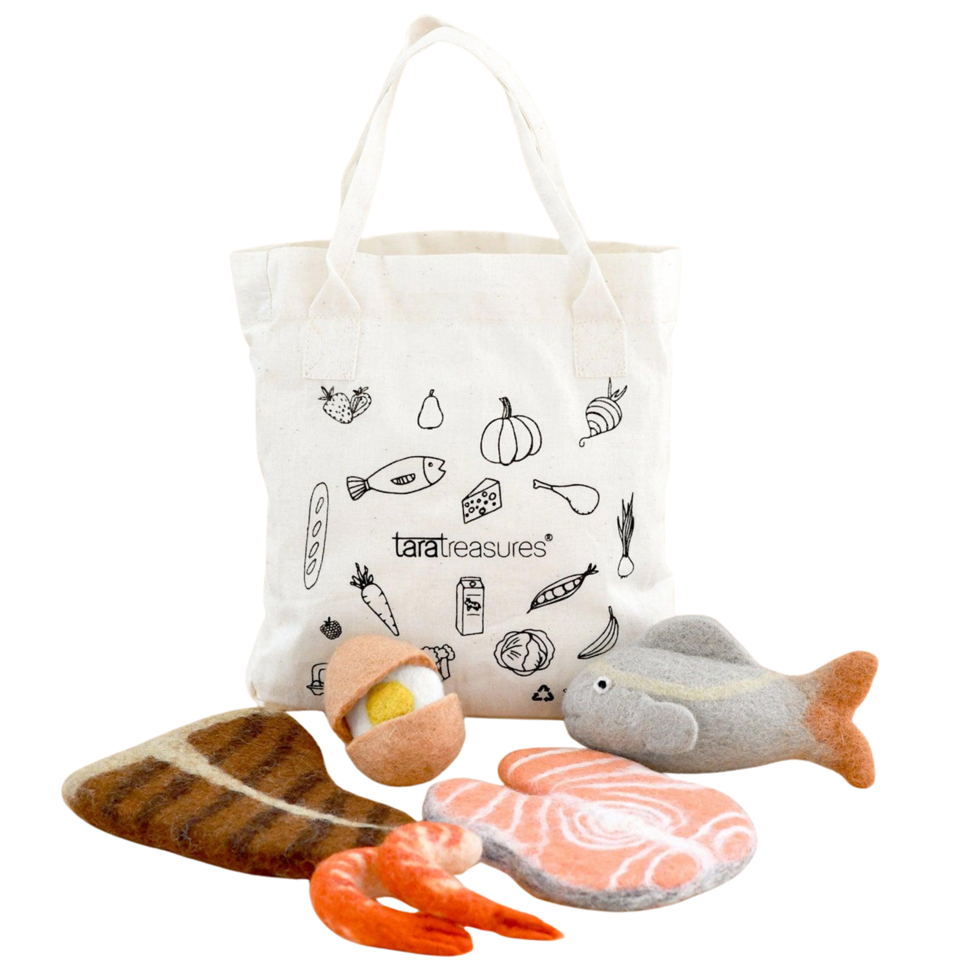 Protein Food Group Felt Food - Tara Treasures