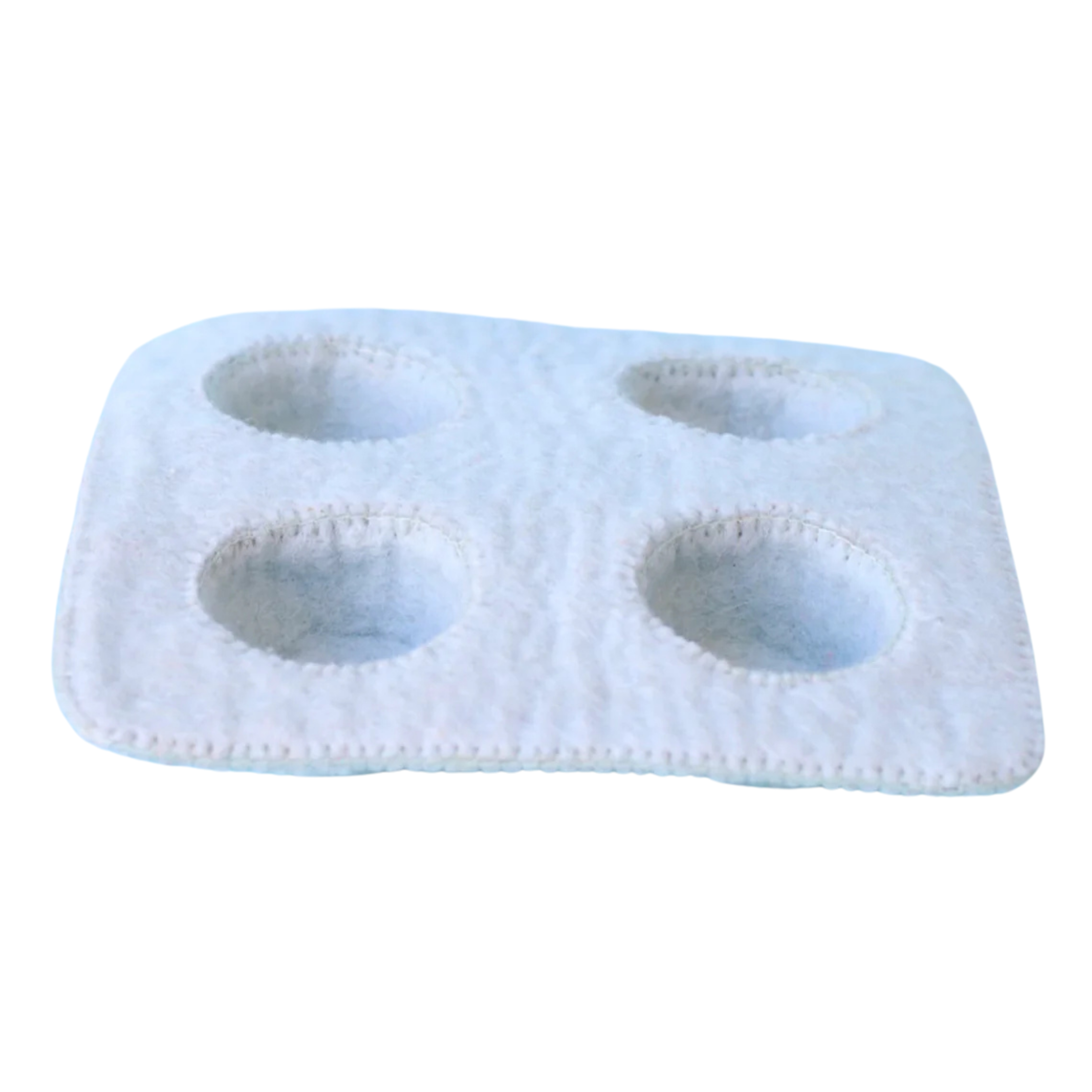 Pastel Blue Felt Muffin Tray - Juni Moon