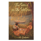 The Wind in the Willows paperback book by Kenneth Grahame with illustrated cover showing woodland animals having a picnic by the river