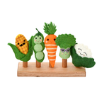 Vegetables Felt Finger Puppet Set - Tara Treasures