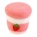 Strawberry Yoghurt Tub Felt Food - Tara Treasures