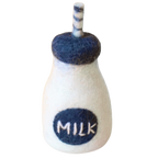 felt milk bottle toy handmade wool pretend play doll drink Juni Moon